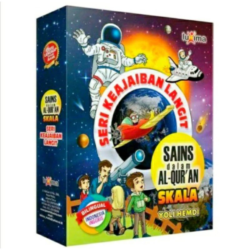 Komik Sains dalam Al Quran Seri Keajaiban Langit Bilingual isi 15 buku Original Luxima