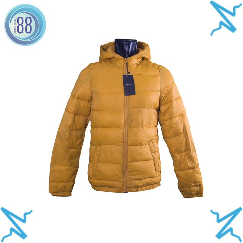 JAKET BERSHKA YELLOW JACKET WINTER JAKET MUSIM DINGIN OBD BK05