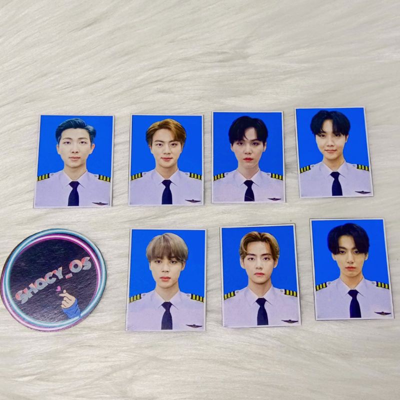 Pas Foto BTS Polisi Kapten Jimin Jungkook V photo pass