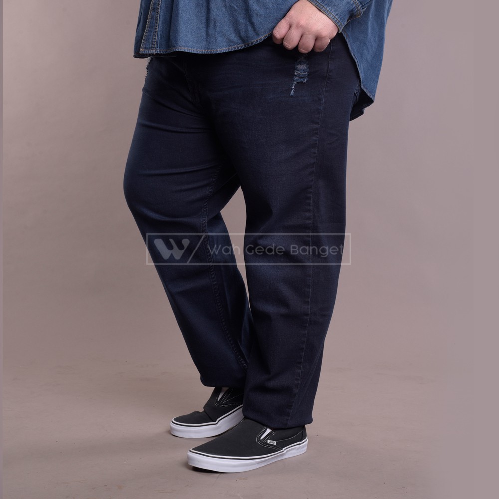 

WGB Blue Black Long Celana Jeans Big Size Jumbo XXL XXXL WGB