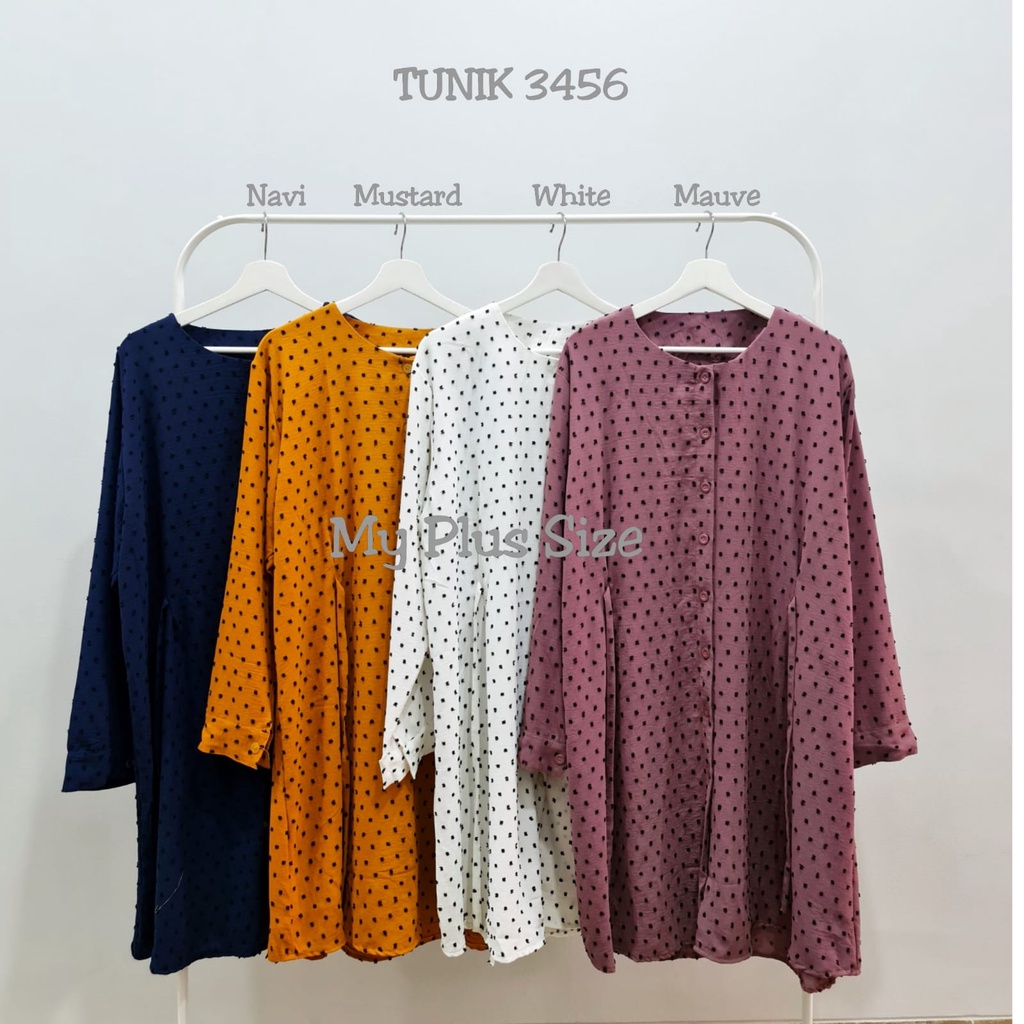 Tunik Crinkle Ruby Dot 3456 Ld 125, 135, &amp; 150 cm