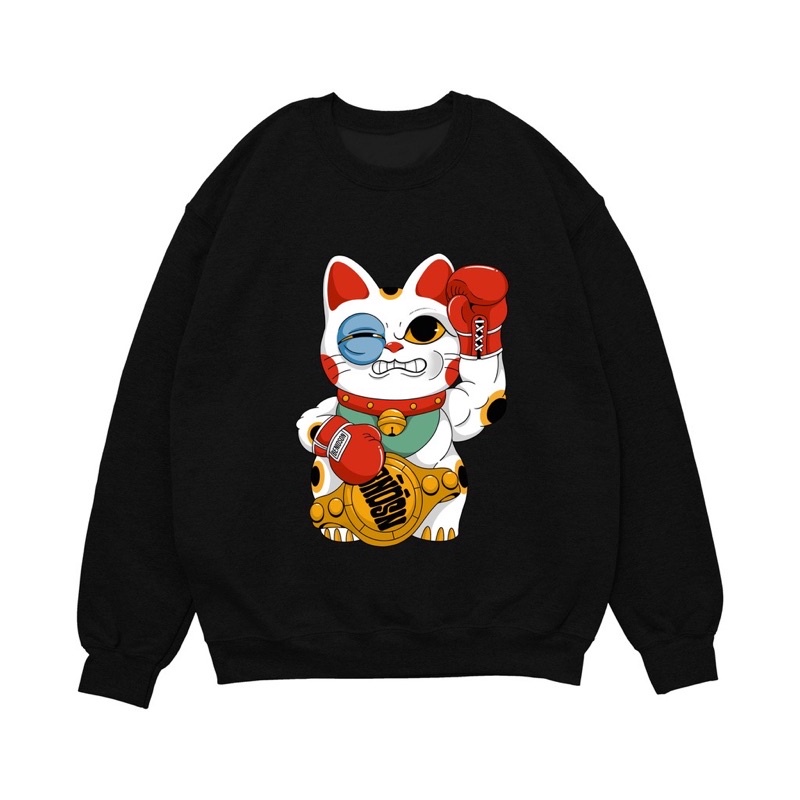 SWEATER CREAWNECK PRIA WANITA HIGHT QUALITY ORIGINAL KUCING CAT