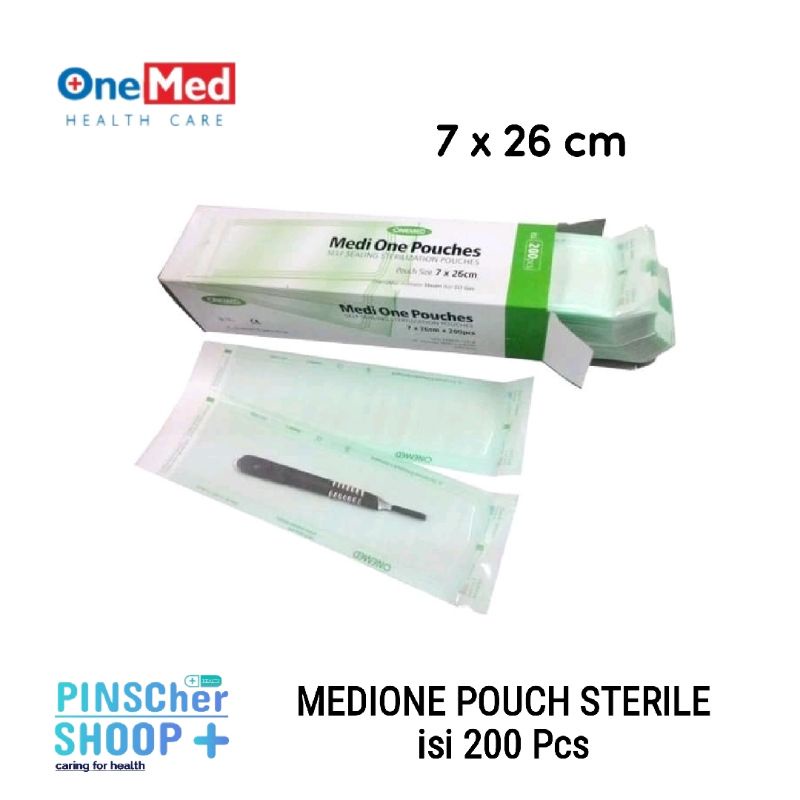 Medione Pouches Steril 7x26 Cm Isi 200 Per Box