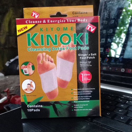 Detox Foot Pads Koyo Jahe Isi 10 Lembar - White Cleansing Koyo Kaki Herbal