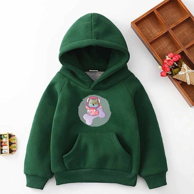 Hoodie Space Dog Sweater Pakaian  Anak M - XXL