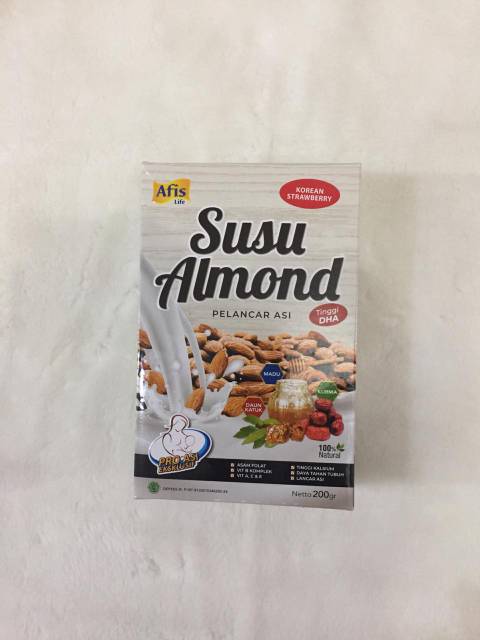 AFIS Susu Almond Pelancar Asi / Asi Booster Afislife kacang almon daun katuk madu