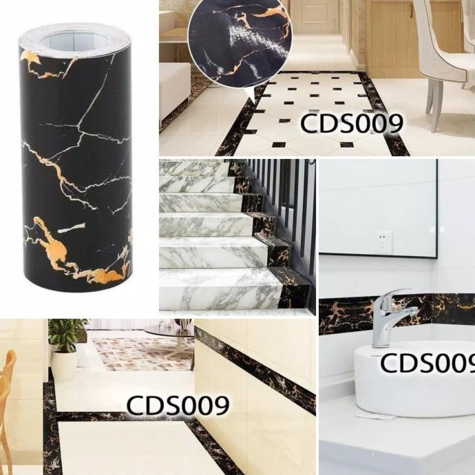 Sticker Lantai 10 mtr 45 cm / Wall Border List Lantai