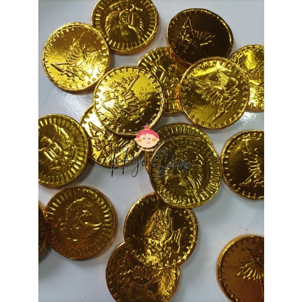 

Gold Coin Chocolate 3 pcs Cokelat Koin Jajanan Jadul