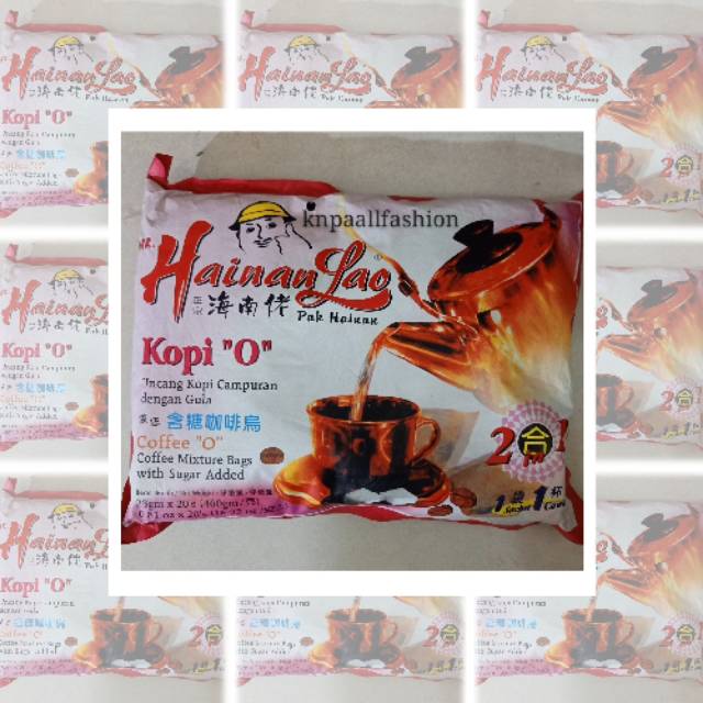 

Mr. Hainan Lao Kopi "O" Ucang Kopi Campuran Dengan Gula 20's x 10g