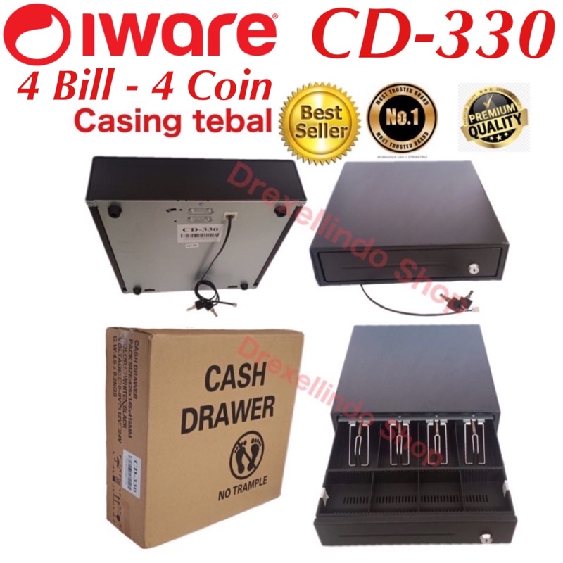 Laci Kasir Cash Drawer IWARE CD330 RJ11 CD-330