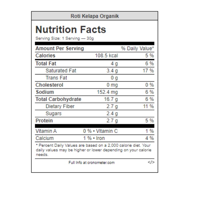 Roti Kelapa Organik - SESA Pastry-2