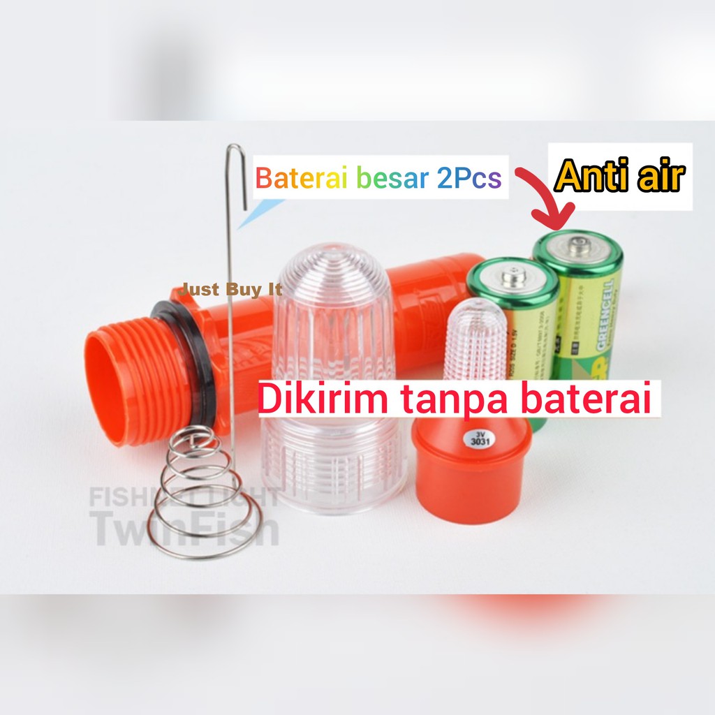 JBI-0025 Lampu Torpedo 2&amp;3 Warna Lampu Bersinyal  Lampu Nelayan, Lampu Kapal Nelayan Baterai Type D