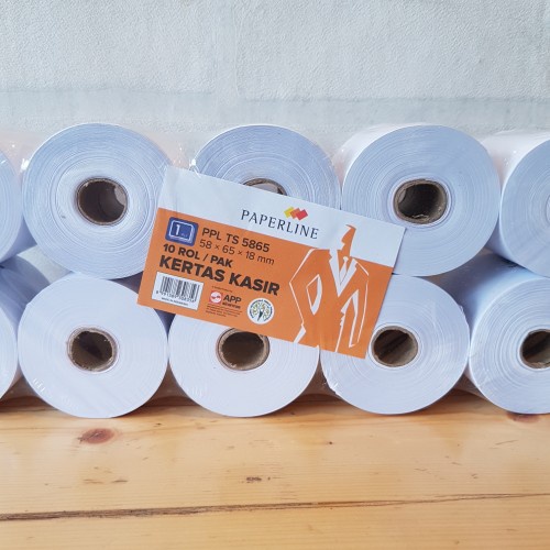 

Kertas Telstruk Telstrook Struk Kasir HVS Rol Paperline 58x65 1ply