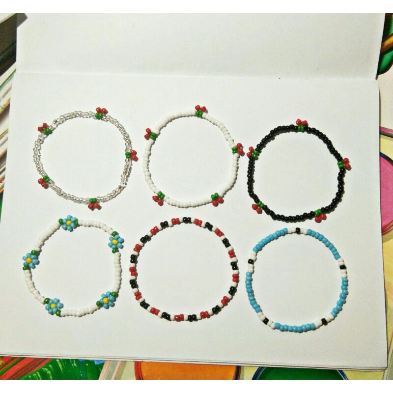 (PART 1) Gelang NCT Mark, Jeno, Taeyong, Jaemin, Renjun, Ten / Gelang Manik / Gelang Beads Korea / G