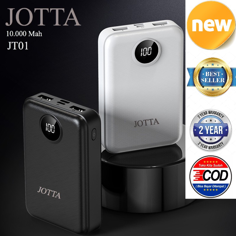 Powerbank JOTTA JT01 kapasitas 10.000 Mah Original Garansi 2 tahun.