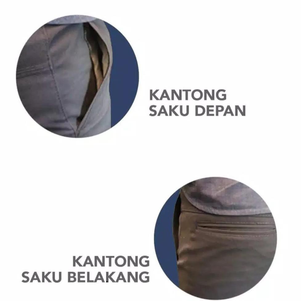 CELANA CHINO PANJANG RIP KOLOR PINGGANG KARET