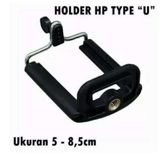 Holder U untuk tripod holder hp tripod holder u