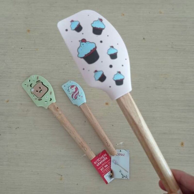Silicone Utensil / Spatula Silicon / Utensile Tahan Panas / Sutil Silicon / Kitchen Tool / Utensil S