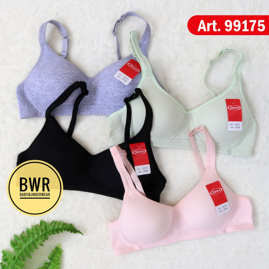 Bh Sorex 99175 Salur Bra Sorex Busa Sedang Tanpa Kawat Kait 3 Terlaris | Bra Sorex 99175 Busa | Bwr
