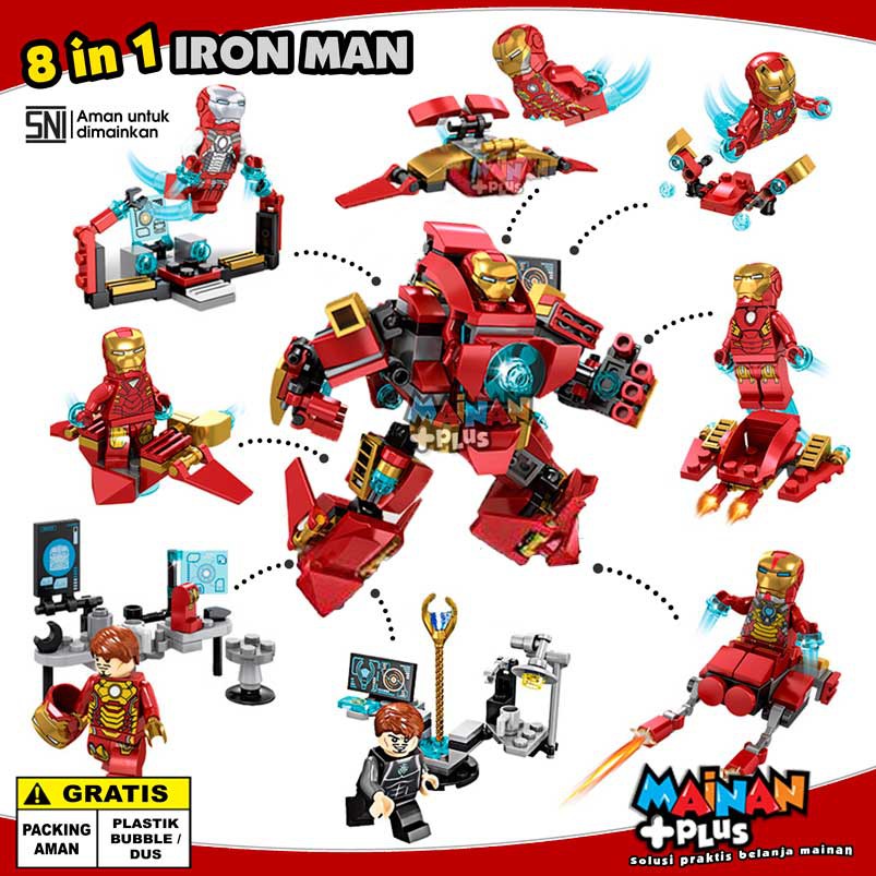 lego iron man 8 in 1