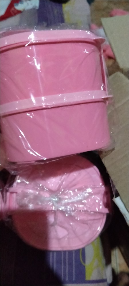 Lunch Box / Rantang Plastik Susun 2 Murah Golden Sunkist Rp123/1