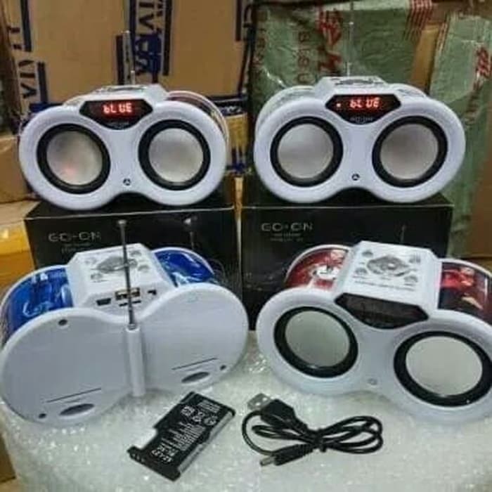 Speaker Teropong USB SD Card GO ON S-801 Bonus Reisever Bluetooth
