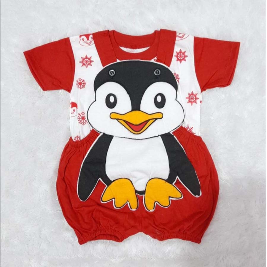 JUMPER BAYI KARAKTER PENGUIN/BAJU KODOK BAYI LAKI-LAKI PEREMPUAN(COD)