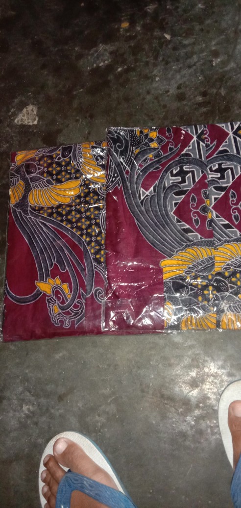 Batik Couple Keluarga Sania Ruffle Ori Ndoro Jowi Dnt Kenari Maron