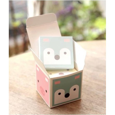 

sticky memo notes box animal unik