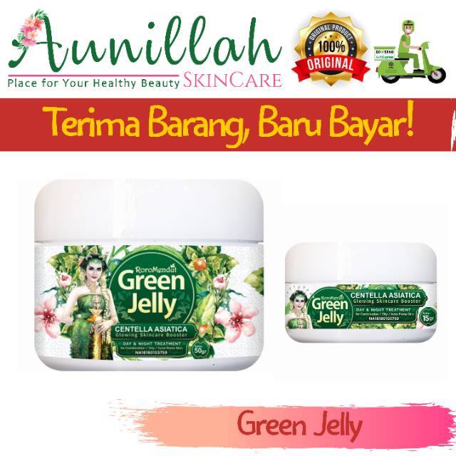 Roro Mendut Skincare Jelly Green Serum Wajah Berjerawat Berminyak