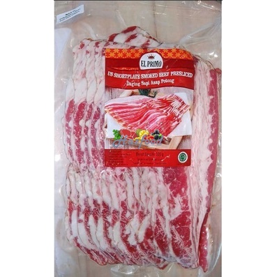 

Daging Asap - Us Shortplate Smoked Beef El Primo Daging Sapi Asap 500 Gram