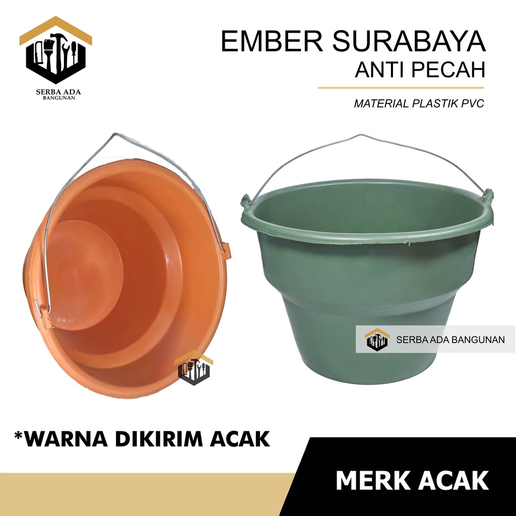 Ember plastik Surabaya Ember Cor Anti Pecah elastis kuat Termurah