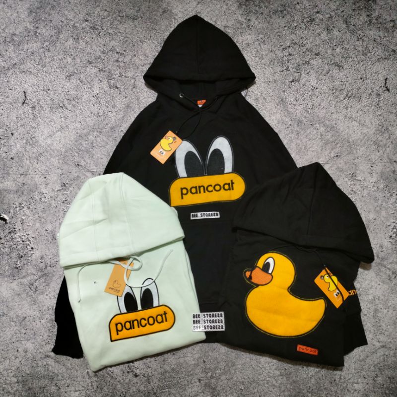 SWEATER HOODIE PANCOAT DUCK FULL BORDIR  FULLTAG&amp;LEBEL /BANYAK VARIASI WARNA/ BESTSELLER/PRIA WANITA UNISEX