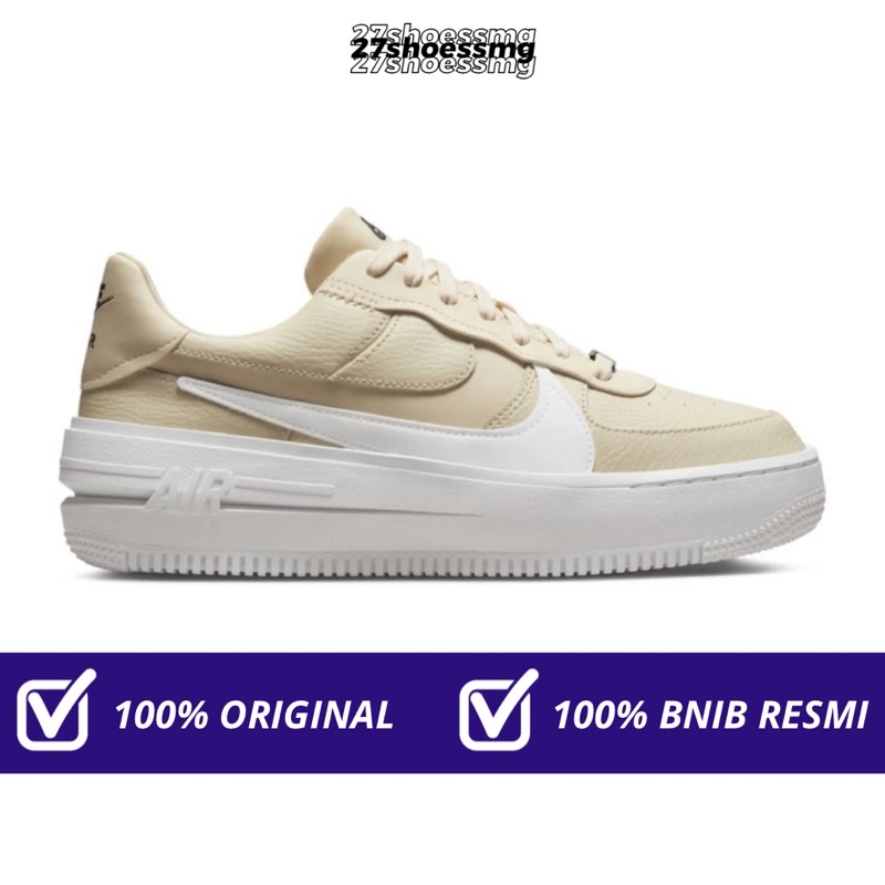 Nike Air Force 1 PLT.AF.ORM Platform Fossil 100% Original Resmi Nike