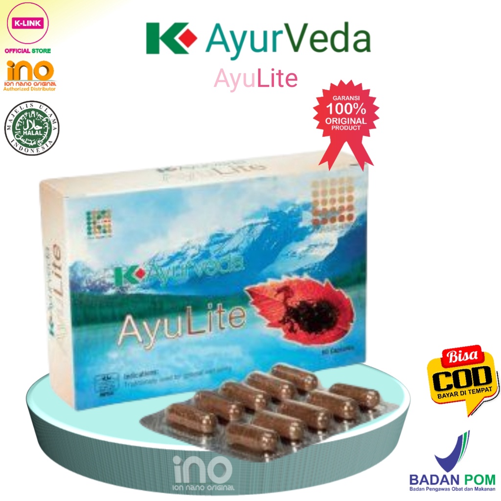 

AYURVEDA AYULITE ORIGINAL K LINK KEMASAN 30 DAN 60 KAPSUL