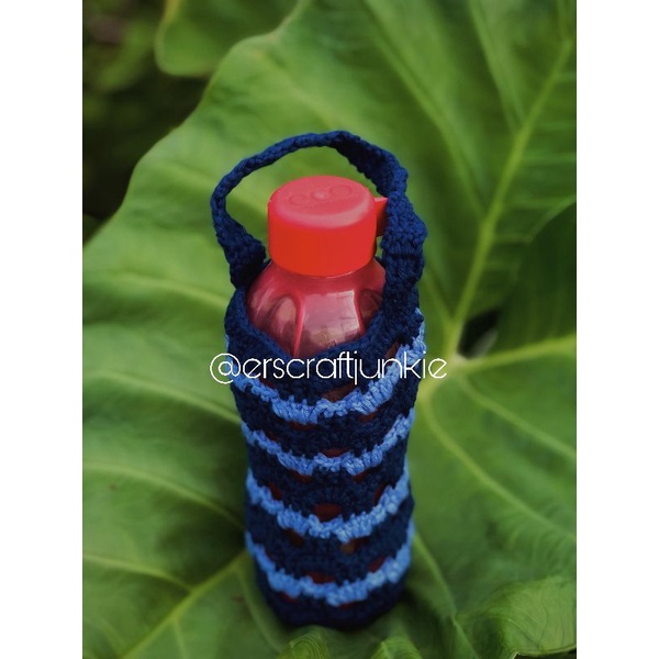 sarung botol minum rajut - sarung tumbler
