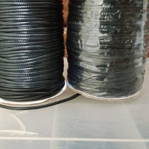 ♪ BISA Tali Korea Hitam Coklat 1.5 mm 160 Meter 1mm 2mm 1roll / Tali Kalung / Tali Untuk Gelang Mura