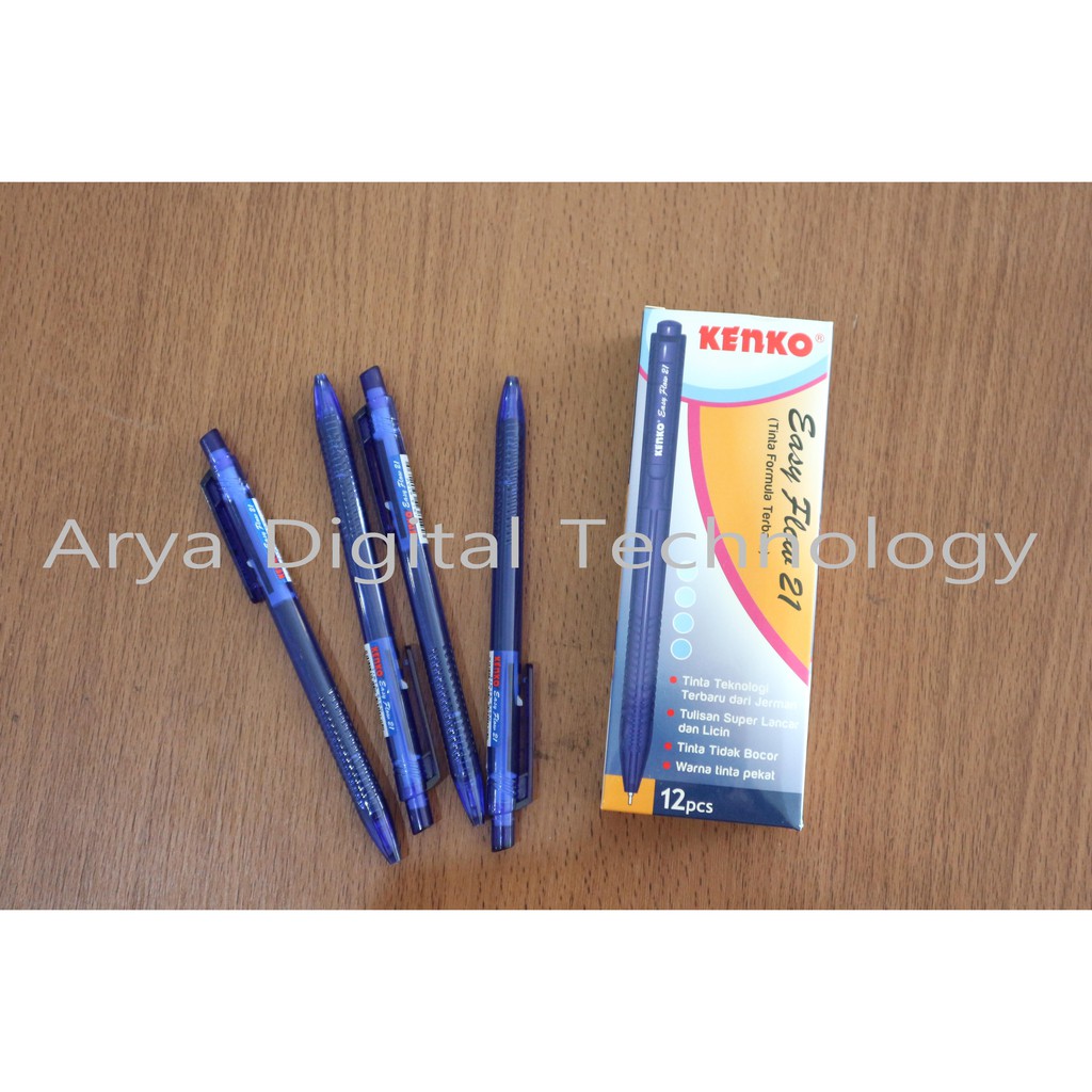 

Pulpen Kenko Easy Flow 21 Ballpoint Bolpen Pena Balpen Pena Biru Murah