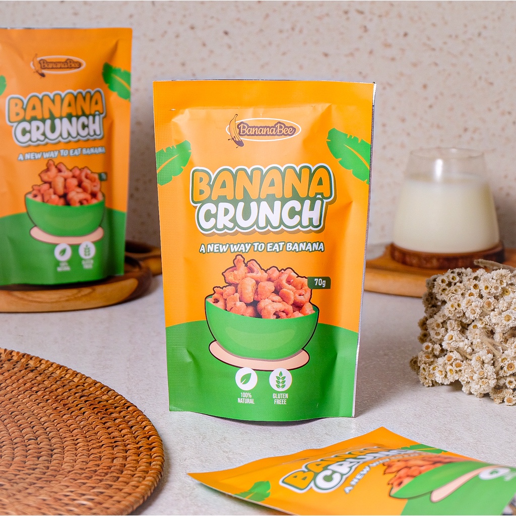 

Banana Crunch (PREMIUM) / Keripik Pisang / Banana Chips 70gr in pouch / BananaBee