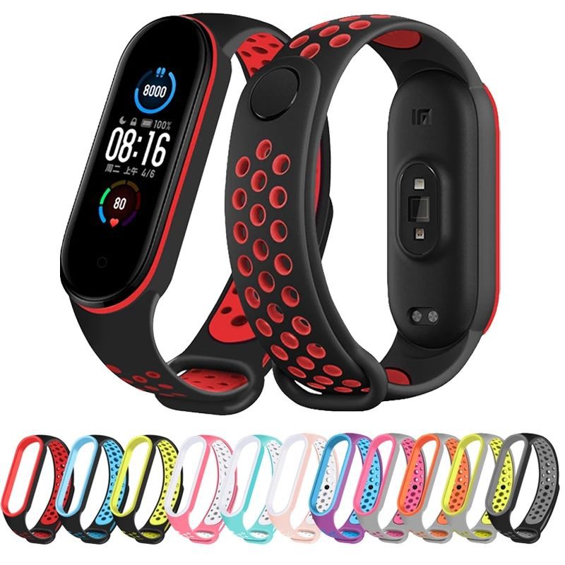 Strap Sports Xiaomi Mi Band 6/5/4/3 Smartband - Tali Jam Tangan Sporty Xiaomi Mi Band 6 5 4 3