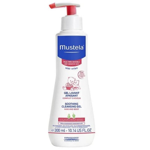 Mustela Soothing Cleansing Gel Hair And Body Kulit Sensitif 300ml