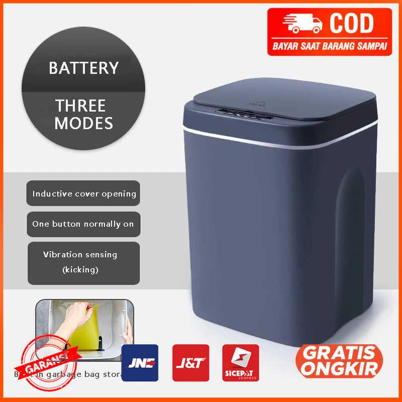 Tempat Sampah Smart Trash Can Motion Sensor Battery 14L - L2