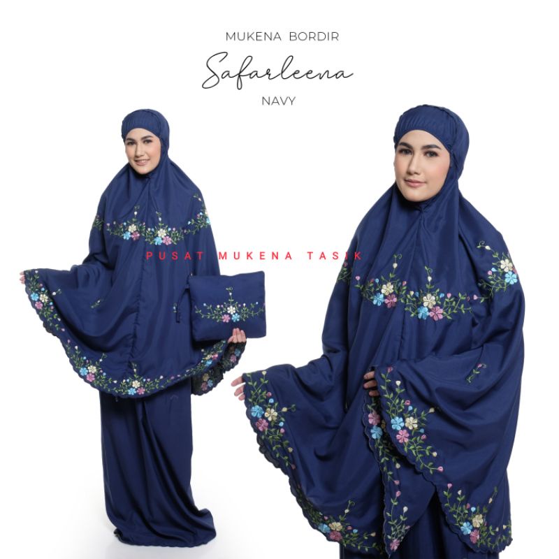 COD MUKENA DEWASA KATUN RAYON BORDIR MANUAL SAFARLEENA | PUSAT GROSIR KATUN BALI MIKRO MURAH DAHLIA