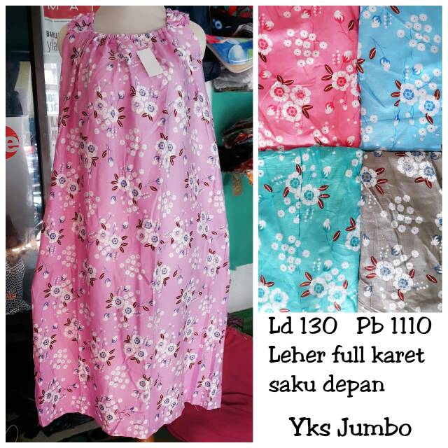 Daster Yukensi Jumbo sakura / grosir daster jumbo pusat grosir daster jumbo