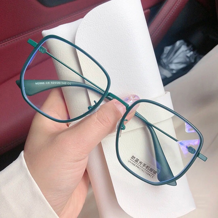 Kacamata Myopia Graded 50 100 150 200 250 300 350 400 450 500 550 600 Bahan Metal Gaya Retro Untuk Pria Dan Wanita