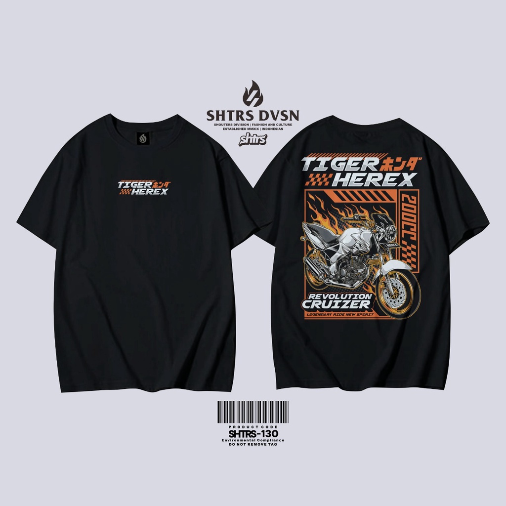 kaos TIGER 2000 HEREX kaos HONDA TIGER HEREX baju TIGER SUPERCRUISER