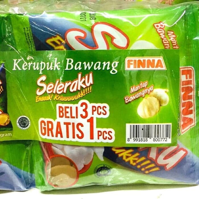 

Finna Kerupuk Bawang 4sachet
