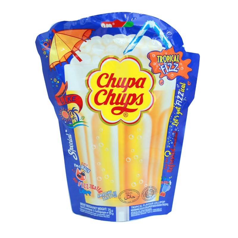 

Chupa Chups Permen Tropical Fizz 75Gr