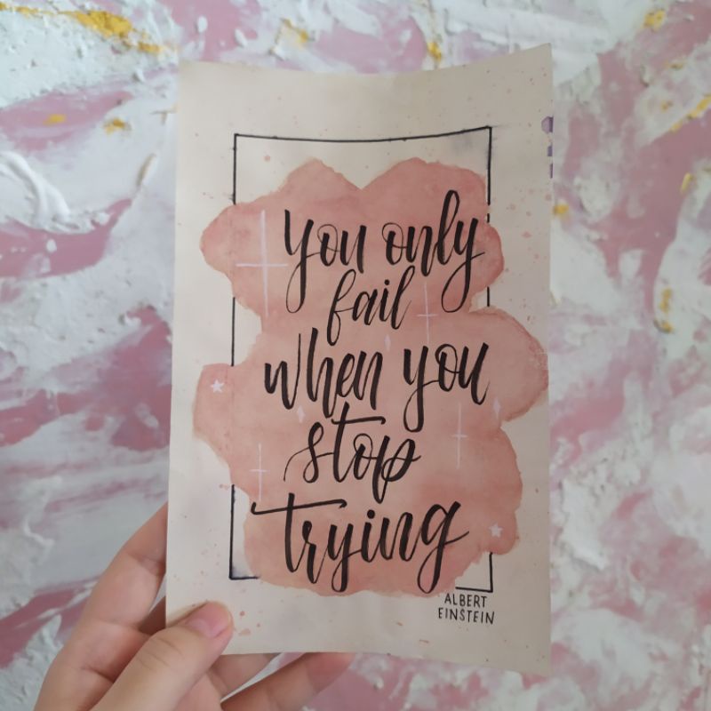

FOR SALE | QUOTES MOTIVATION CALLIGRAPHY . lukisan tangan