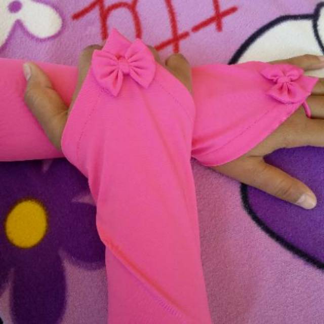 Handsock Cincin Pita Spandex Baloon/Handsok Fingerless Muslimah /Hansock Syar/Syar'i/Syari